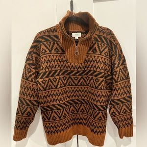 Cozy Brown & Black Aerie Half Zip